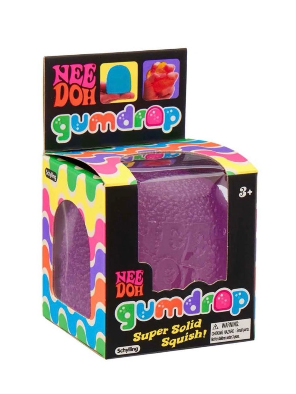 NeeDoh Gumdrop Super Solid Squish! - Purple